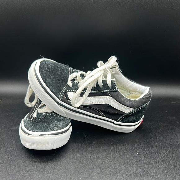 Vans Black and White Skate Sneakers with Signature Stripe size 12 - Picture 1 of 6